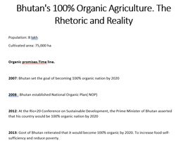 Bhutan's 100% Organic Agriculture