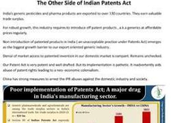 The otherside of Indian Patents Act